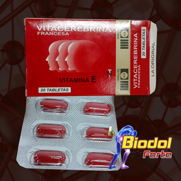 Vitacerebrina en caja 20 tabletas